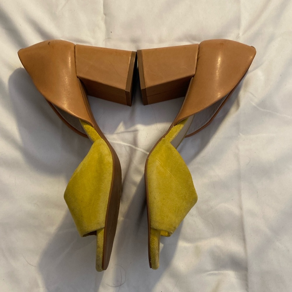 ModCloth (Seychelles) Suede/Leather Block Heels- Size 8.5